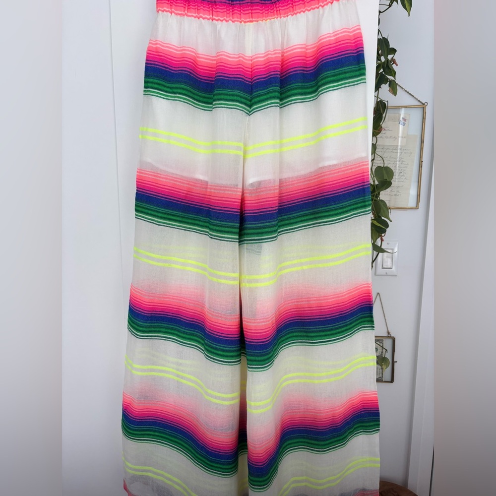 Mara Hoffman Swim Coverup Pants Colorful Striped Pants, small